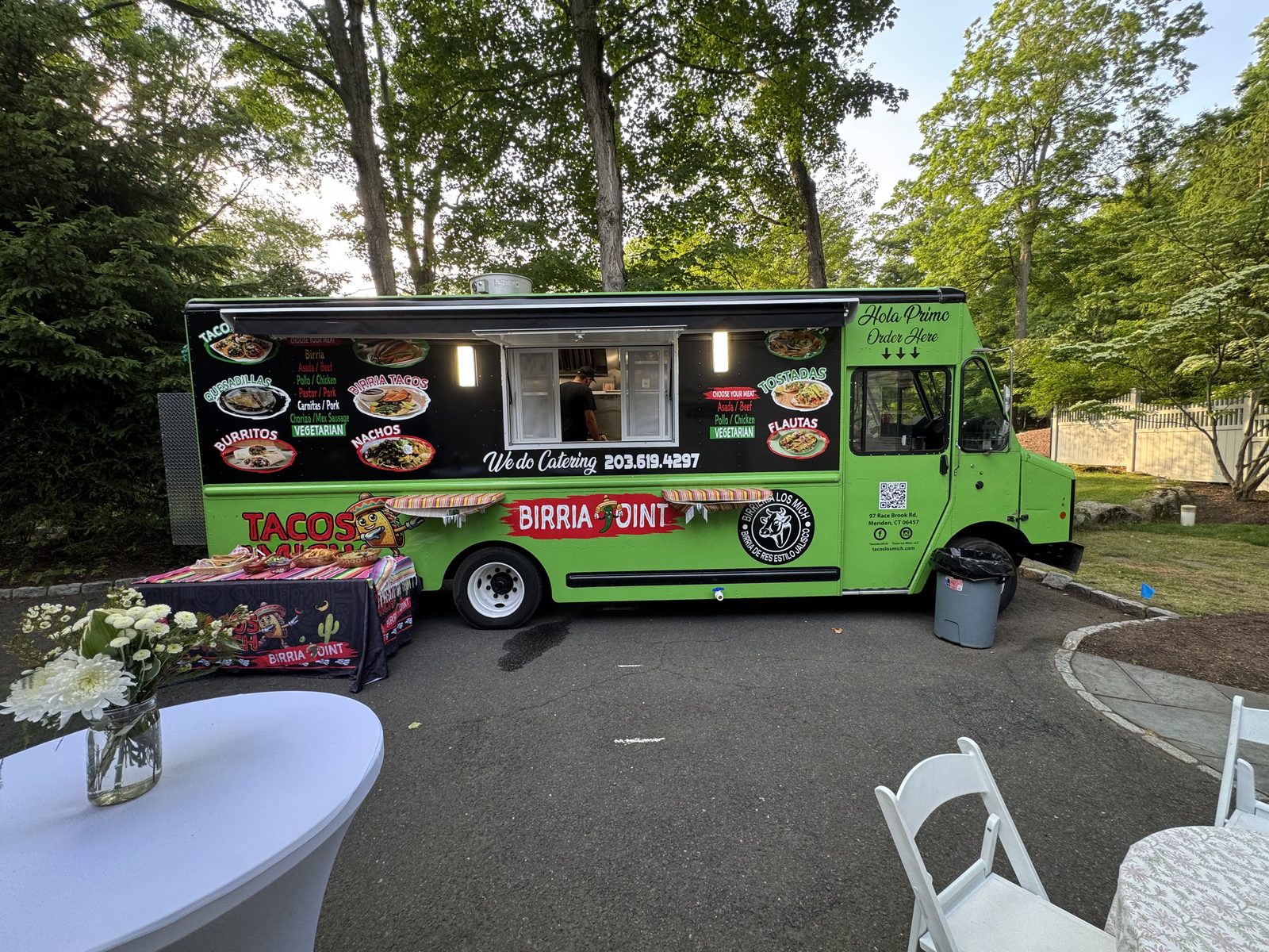 Tacos Los Mich taco truck with full custom vinyl graphics